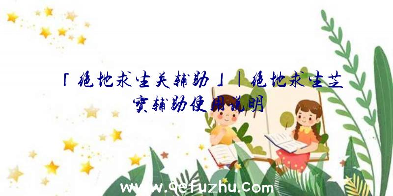 「绝地求生关辅助」|绝地求生芝宝辅助使用说明